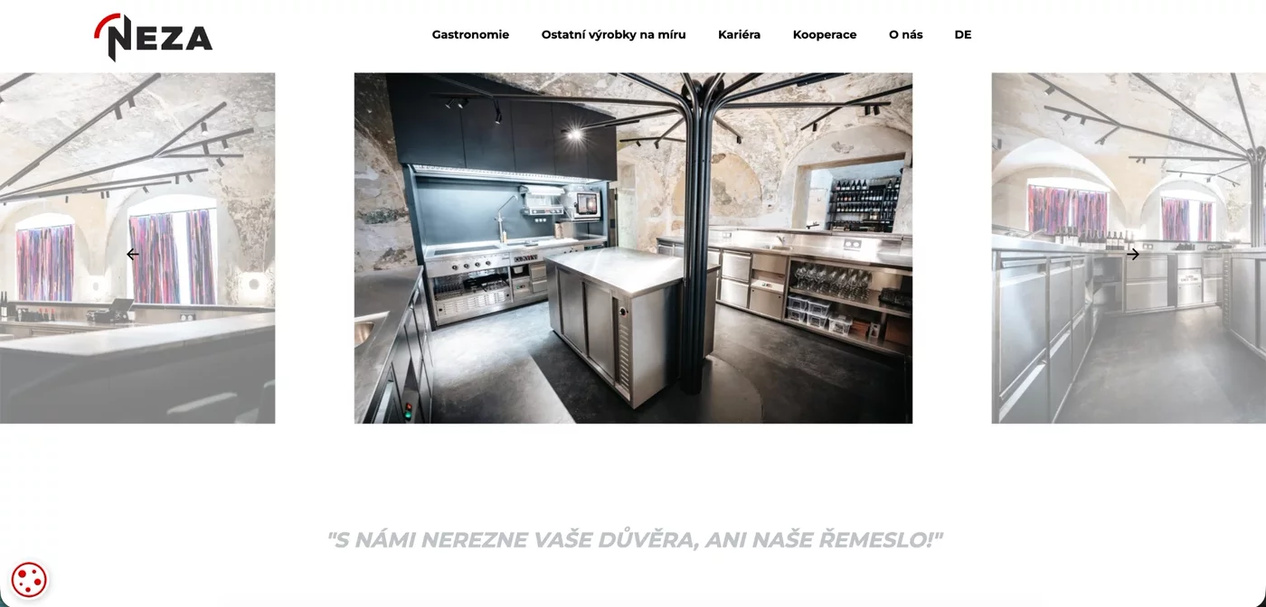 Galerie realizací na webu NEZA