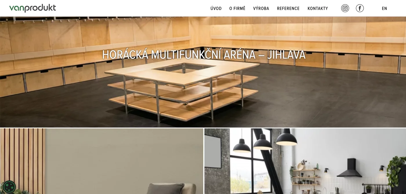 Reference Horácká multifunkční aréna Jihlava na webu Vanprodukt